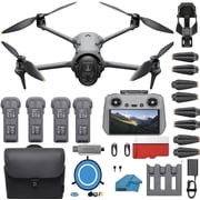 DJI Mavic 4 Pro Drone Ultimate 4-Battery Bundle - 6K/60fps HDR, 100MP, 51-Min Flight Time, 18.6-Mile Range - Includes 4 Intelligent Flight Batteries, 128GB SD Card, Landing Pad & Pilot Kit