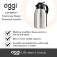 thumbnail image 3 of OGGI 2-Liter Stainless Steel Thermal Carafe, 3 of 6