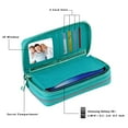 thumbnail image 6 of HAWEE Cellphone Wallet Dual Zipper Wristlet Purse with Card Slot/ Coin Pouch Compatible with iPhone/Samsung for Women or Lady, Turquoise, 6 of 7