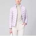 thumbnail image 4 of Women's Winter Collar Zipper Jacket, Lightweight Slim Design, Pockets Insulated, For Cold Weather, Everyday Wear, Fashionable Style, Versatile Outerwear, Cotton Blend Fabric, Urban Commuting, Travel, 4 of 6