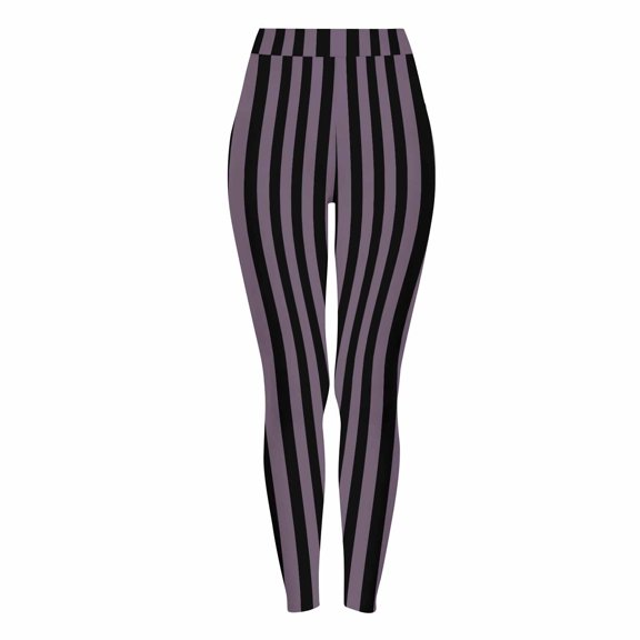 WAGUTH Womens Halloween Leggings Color Block Stripe Printed Stretchy Yoga Pants High Waisted Skinny Tights for Halloween Party