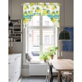thumbnail image 4 of Yellow Lemons Swag Valances for Windows, Small Curtains Drapes, Summer Botanical Watercolor Kitchen Window Curtains Over Sink Rod Pocket Window Treatment Valance for Bedroom/Bathroom 56"x36", 4 of 5