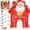 Red, variant on Christmas Toss Game Set Gingerbread House Family Throwing Game Accessories with Candy Cane Sticks & Soft Balls For Holiday Party Gathering