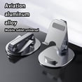 thumbnail image 2 of ruzhgo Folding Phone Holder Office Simple Support Fixator Adjustable Tabletop Cellphone Bracket Cellphones Accessories Gray Silver, 2 of 6