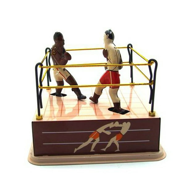 XingHD Classic Clockwork Wind up Boxing Ring Boxers Model Table