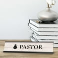 thumbnail image 6 of Pastor 2 x 10" Desk Sign with Aluminium Frame | Church Leader Role and Titles, 6 of 8