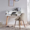 thumbnail image 3 of Teamson Home Table d'Étude en Bois avec Tiroir de Rangement, Blanc, 3 of 10