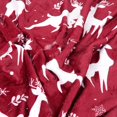 thumbnail image 5 of Christmas Blanket Gift Flannel Plush Christmas Throw Blanket Cute Christmas Reindeer Holiday Theme Soft Cozy Sofa Blanket 60 x 80 Inches Christmas Red Print, 5 of 6