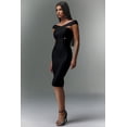 thumbnail image 4 of Vestido Bellabarnetten Fresco sin mangas con cuello en V, vendaje midi, 4 of 6