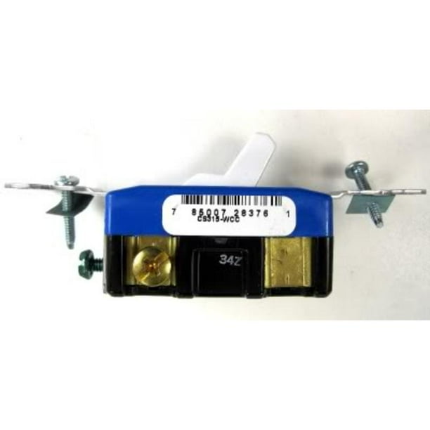 Commercial Light Switch 3 Way 15 Amp120/277 Vac White Legrand CS315WCC