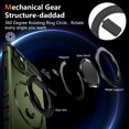 thumbnail image 5 of Allytech Case for iPhone 15 - 360° Rotatable Magnetic Ring Stand - Compatible with MagSafe - Military-Grade Protection - Anti-Scratch & Anti-Fingerprint - Slim Fit Cover (Darkgreen), 5 of 11