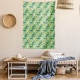 thumbnail image 2 of Dragonfly Tapestry, Random Design of Wild Nature Insects Cabbage Butterflies, Wall Hanging for Bedroom Living Room Dorm Decor, 60"W X 80"L, Petrol Blue Pale Green and Cream, by Ambesonne, 2 of 5