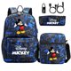 thumbnail image 4 of New Mickey Minnie Mouse 3Pcs USB Anti-theft Lock Boy Girl Kids School Book Bags Travel Backpack Shoulder Bag Pen Bag, 4 of 4