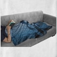 thumbnail image 5 of Underwater Soft Flannel Fleece Throw Blanket, Mermaid Rescues Flight of Dolphins from Fishing Net Freedom Diverrtwork Print, Cozy Plush for Indoor and Outdoor Use, 50" x 70", Blue, by Ambesonne, 5 of 5