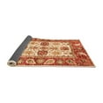 thumbnail image 2 of Ahgly Company Indoor Rectangle Abstract Orange Modern Area Rugs, 5' x 7', 2 of 4
