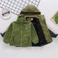 thumbnail image 2 of YunPes Autumn Winter Boys Girls Jackets Windproof Thick Warm Toddler Casual Hooded Jackets Kids Winter Clothes Girls 5t, 2 of 9