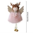 thumbnail image 3 of 1/3Pcs Delightful Christmas Decoration Wool Plush Angel Wooden Face Pendant Doll Christmas Tree Ornament Newyear Gift Xmas Decor, 3 of 5