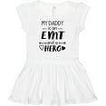 thumbnail image 3 of Inktastic My Daddy is an EMT and a Hero Girls Baby Dress, 3 of 5
