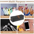 thumbnail image 5 of Unique Bargains Snowflake Oxford Style Pencil Pouch with Large Capacity Gray, 5 of 6
