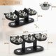 thumbnail image 5 of Adjustable Raised Cat Bowls Set - 15 Degree Tilted Stainless Steel Pet Feeder with Wooden Stand for Food & Water, 3-in-1, 5 of 5