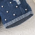 thumbnail image 3 of Hiijoy Toddler Girls Summer Outfits Ruffle Camisole Distressed Denim Shorts Set, Sizes 2-3T, 3 of 5