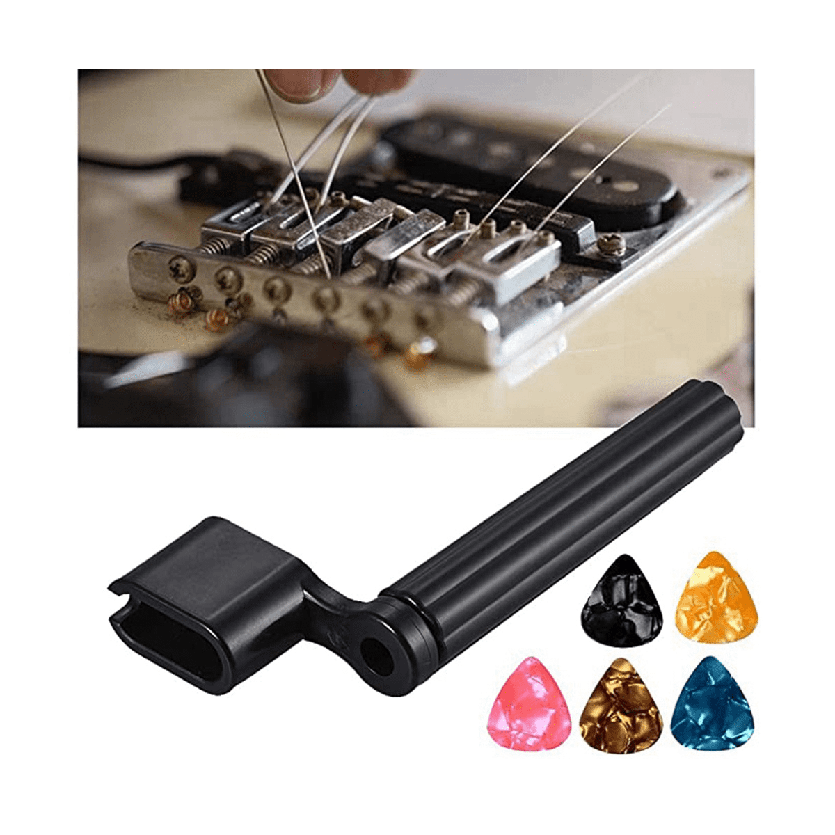 Guitar Repair Kit with 72 Parts-Professional Guitar Repair Kit and Accessories-For Electronic Guitars, Ukulele, Banjo