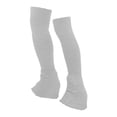 thumbnail image 3 of Calentadores de piernas de para patinaje, calcetines largos y suaves de tejido térmico, calcetines sin pies para patinaje, ideales para deportes blanco, 3 of 8