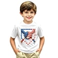 thumbnail image 4 of TGPMGRZ Short Sleeve Shirts for Boys Ice Cream Baseball Graphic Tees Back to School Gifts #A09 White 4-5 Years, 4 of 4