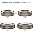 thumbnail image 5 of LAMU 12'' Lazy Susan Turntable Organizer for Cabinet, Round Wood Lazy Susan for Table Top, Countertop, Kitchen, Pantry, Spice, Bathroom Vanity Storage, 5 of 6