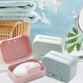 thumbnail image 2 of RUIQPGRT Sales Today Clearance Portable Travel Soap Box Holder Plastic Soap Case Dish Container with Leachate Sponge for Bathroom Outdoor Hiking Camping Gym Kitchen Decor, 2 of 9