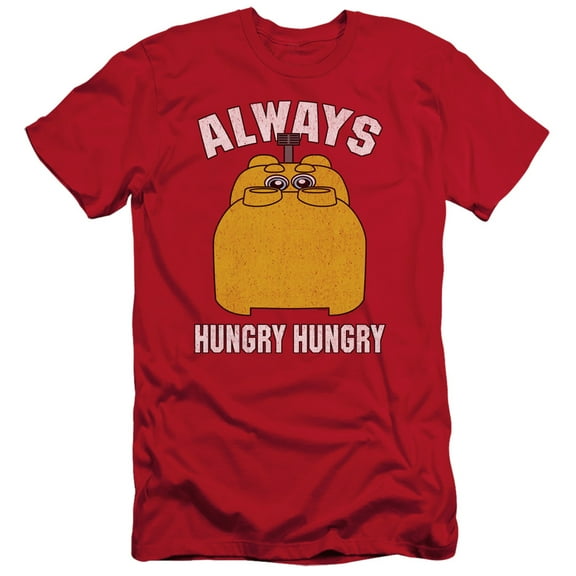 Hungry Hungry Hippos Hungry S/S Adult 30/1 T-Shirt Red