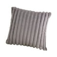 thumbnail image 4 of Funda de almohada de felpa de piel sintética, funda de almohada, funda de cojín para sofá, dormitorio, sala de estar, hotel, regalo de inauguración de Gris, 4 of 8
