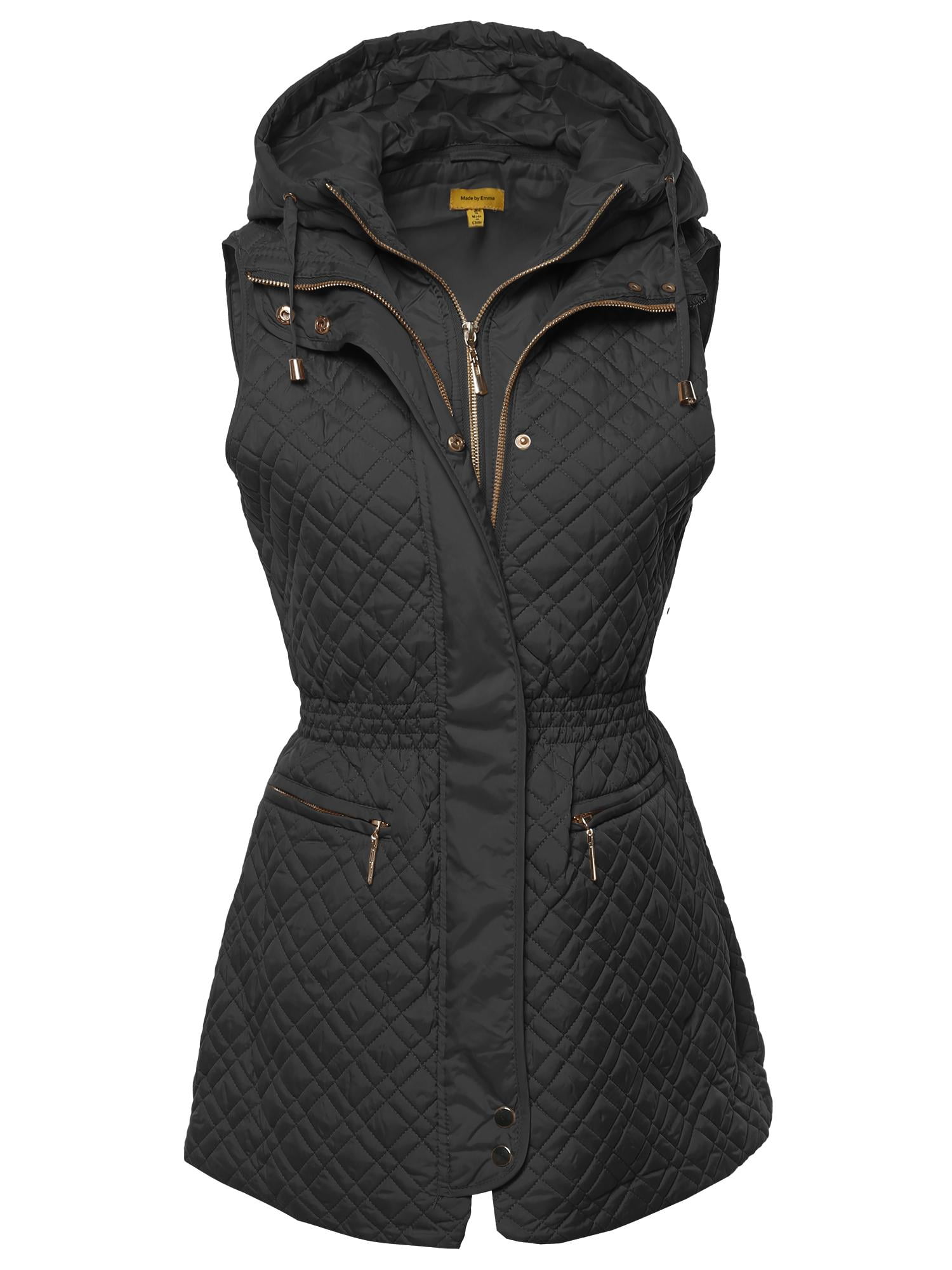 FashionOutfit FashionOutfit Women's Slim Fit Hooded Long Length Solid