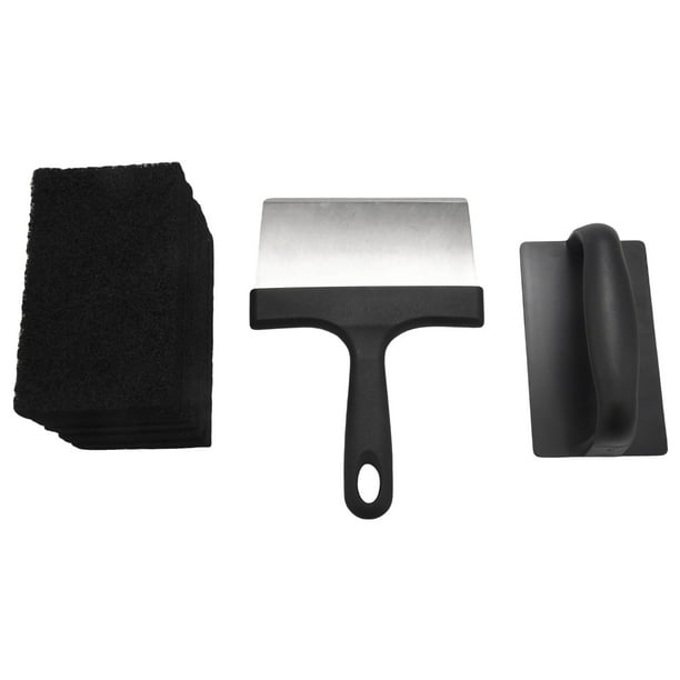 Versatility Griddle Cleaning Kit Grill Tool Set for Hot or Cold