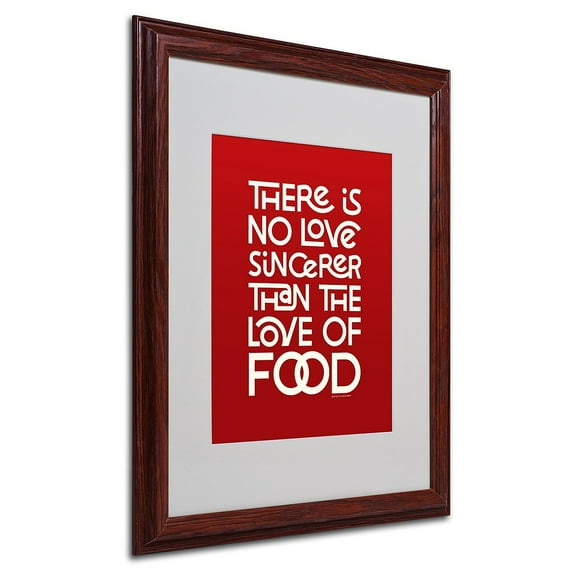 Trademark Fine Art "Sincere Love of Food II" Canvas Art by Megan Romo, Wood Frame