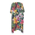 thumbnail image 2 of HELLHERO Quick Dry Bathing Suit Cover Up for Beach High Quality Fabrics Casual Women's Kimono Cardigan Cover Up Tropical Jungle Style, 2 of 6