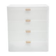 thumbnail image 2 of Desktop Storage Box with 4 Drawers and 1 Top Platform Modern PP Drawer Organizer Tabletop Mount, 2 of 15