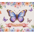 thumbnail image 4 of Colorful Design Butterfly Happy Birthday Banner Floral Pattern for Birthday Celebration Garden Party Kids Event, 4 of 8