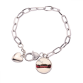 thumbnail image 1 of Sky Red The Imperial China Heart Chain Bracelet Jewelry Charm Fashion, 1 of 3