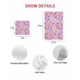thumbnail image 7 of Spring Floral Kitchen Dish Towels for Drying Dishes Set of 2, Retro Watercolor Flowers Leaves Plants Purple Waffle Weave Microfiber Hand Tea Bathroom Towels Quick Dry & Absorbent Towel 15.7x23.6, 7 of 7