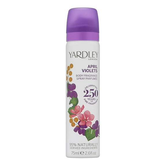 April Violets Perfume By Yardley Of London For Women Refreshing Body Spray 2.6 Oz / 75 Ml