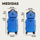 thumbnail image 5 of Set de 4 Maletas de Viaje Rígidas 20 y 18 Pulgadas con 2 Neceseres de 11 Pulgadas Equipaje Ligero con Ruedas 360 y Candado TSA Seraphiel, 5 of 7