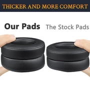 SOULWIT Replacement Ear Pads Cushions for Beats Studio 2 & Studio 3 Wired & Wireless Headphones, Earpads with Soft Protein Leather, Noise Isolation Memory Foam, Added Thickness - Black