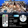 thumbnail image 4 of 394FT 1000 LED Christmas Lights Outdoor String Lights 8 Modes & Timer Twinkle Fairy Lights Plug in Waterproof LED String Lights for Xmas Yard Tree Patio Wedding Holiday Party Decorations (Cool White), 4 of 6