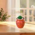 thumbnail image 5 of Kumdkd Orange Plastic Decorative Vase - Ceramic-Look Flower Vase for Centerpieces, Dried Flowers, Home & Wedding Decor (5.1" Shatterproof), 5 of 6