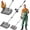 Black, variant on Chicken Poop Scooper & Rake 2-in-1,304 Stainless Steel Shovel Head, Chicken Litter Scoop with Handle for Chicken Coop & Pet Waste Cleaning, Litter Sifting Shovel (35 to 65") (Blue, 10inch)