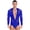 Blue, variant on TiaoBug Mens Rhinestone Deep V Neck Latin Chacha Dance Leotard Modern Ballroom Dance Costume Blue XL