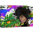 thumbnail image 3 of PixonSign Canvas Print Wall Art Graphic Beautiful Woman Graffiti & Street Art Comics Digital Art Modern Art Bohemian Portrait Fun Multicolor Ultra for Living Room, Bedroom, Office - 16"x24", 3 of 5