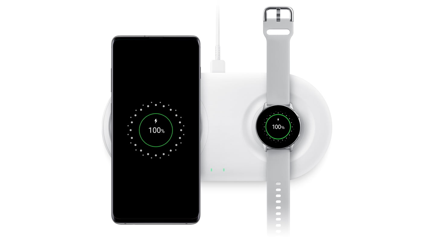 スマホアクセサリー Galaxy Super Fast Wireless Charger Duo Amazon.com: SAMSUNG 15W Wireless Charger Duo w/USB C Cable