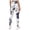 A-Navy439, variant on Women's Tie Dye Textured Leggings High Rise Slim Cut Daily Gym Training Pants